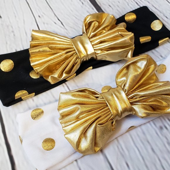 Bundle of 2 - Big Bow Baby Headbands - Picture 4 of 7